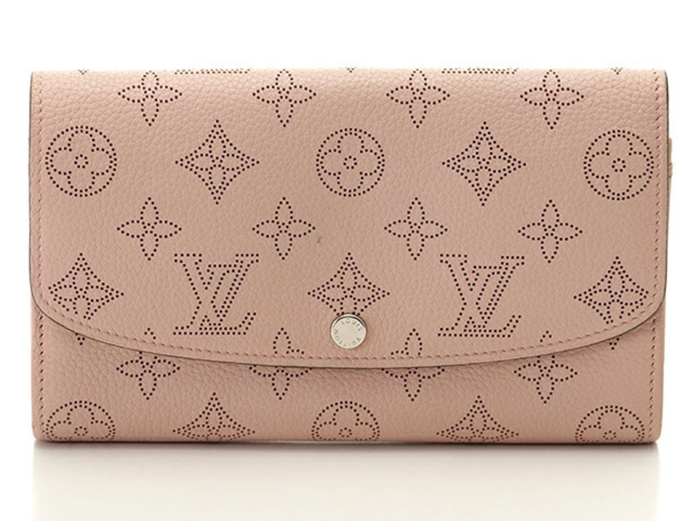 LOUIS VUITTON Portefeuille Iris Mahina Magnolia Pink Long Wallet